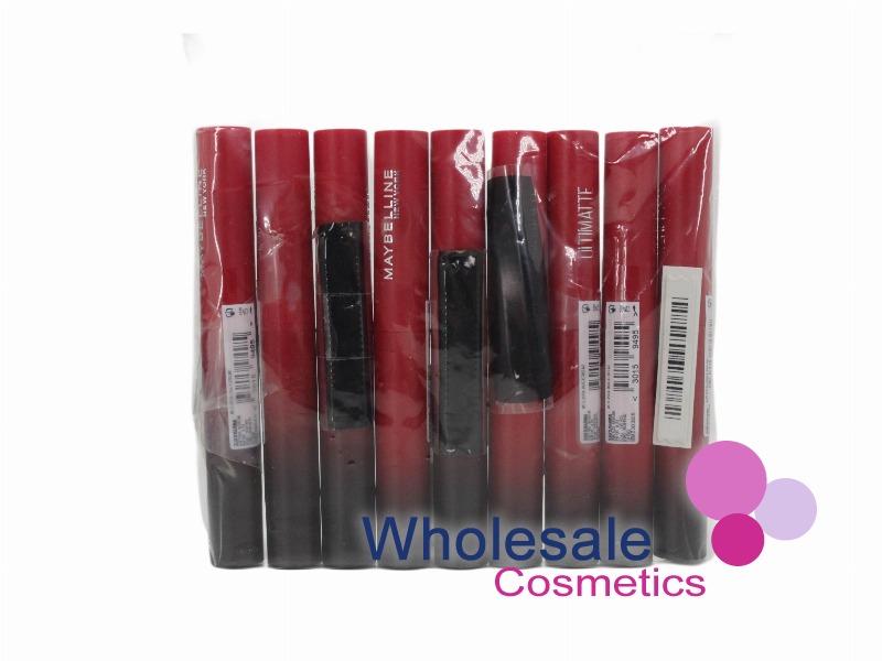 9 x Maybelline New York Color Sensational Ultimatte Lipstick - 199 MORE RUBY